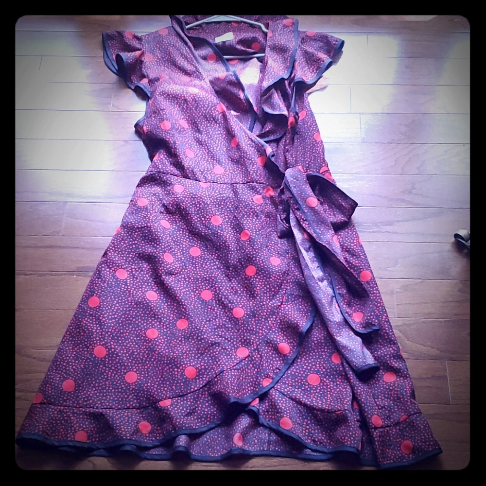 Faux wrap dress